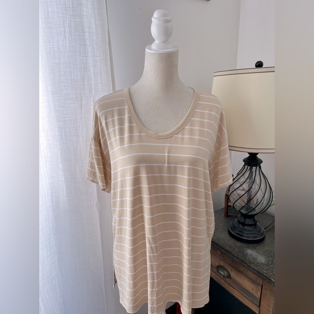 Old Navy striped luxe tuni tunic t-shirt